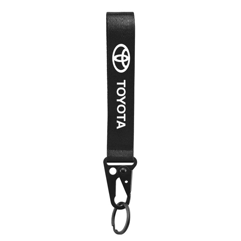 

Car exterior annual inspection stickers Car keychain keyring For Toyota Yaris Hilux Auris Corolla Camry чёрный