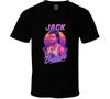 Jack Burton Kurt Russell Retro 80ler Neon Portre Film Unisex Tişört