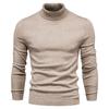 Mens Turtleneck Knit Sweater Casual Long Sleeve Pullover Fall Winter Slim Fit