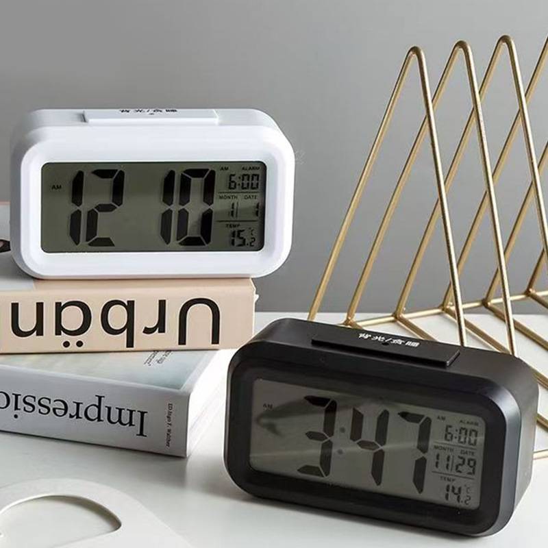 Digital Kids Alarm Clock With Led Display And Calendar For Home And School Use