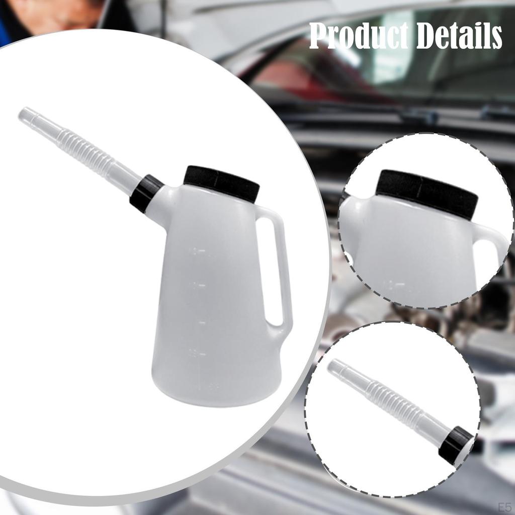 Engine Oil Dispenser Jug with Handle for Car And Motorcycle Use