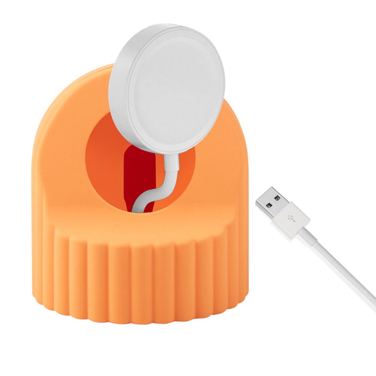 

Silicone Watch Charger Stand For Apple Watch Ultra 10 9 8 7 6 SE 5 4 3 2 Charging Station Dock Holder 49mm 45 44 42mm 41 40 38mm