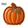 Küchen-Backutensilien Mini-Kuchenform für Herbst Thanksgiving, DIY Teigpresse Taschenkuchenform, Einhand-Hersteller mit Fuchs, Truthahn, Eule, Kürbis,