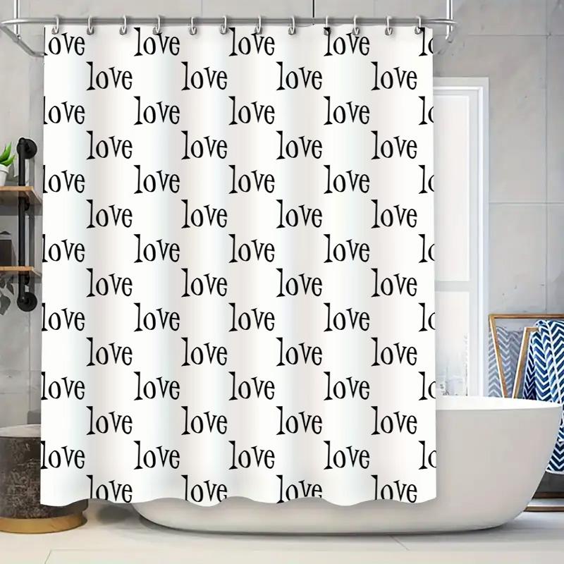

Stylish Bath Shower Curtain: Pink Black Mandala Pattern Decorative Fabric Waterproof Home Bathroom Accessories for Modern Living 90x180cm