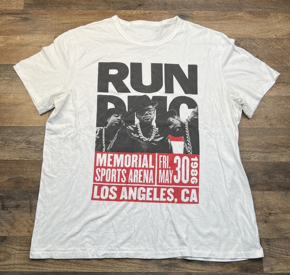 Популярный подарок RUN DMC Смешная футболка всех размеров B07.159 Унисекс XL