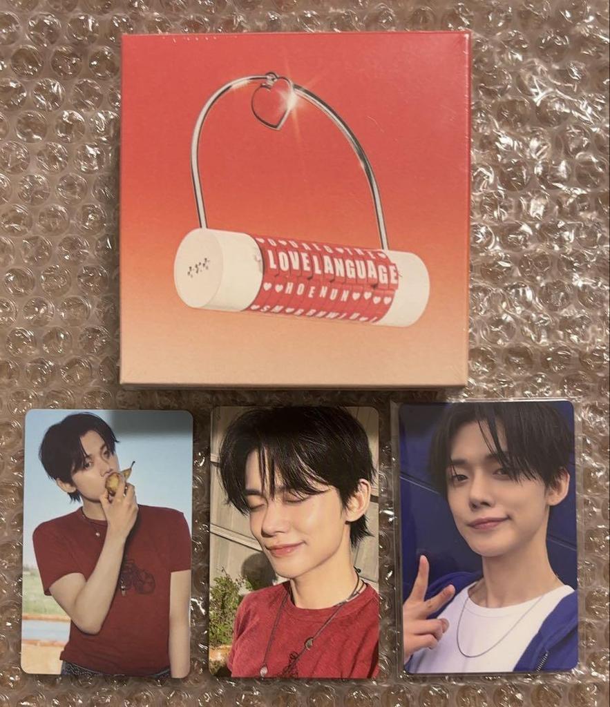 [USED] TXT LOVE LANGUAGE + 3 Store Bonus Trading Cards Yeonjun