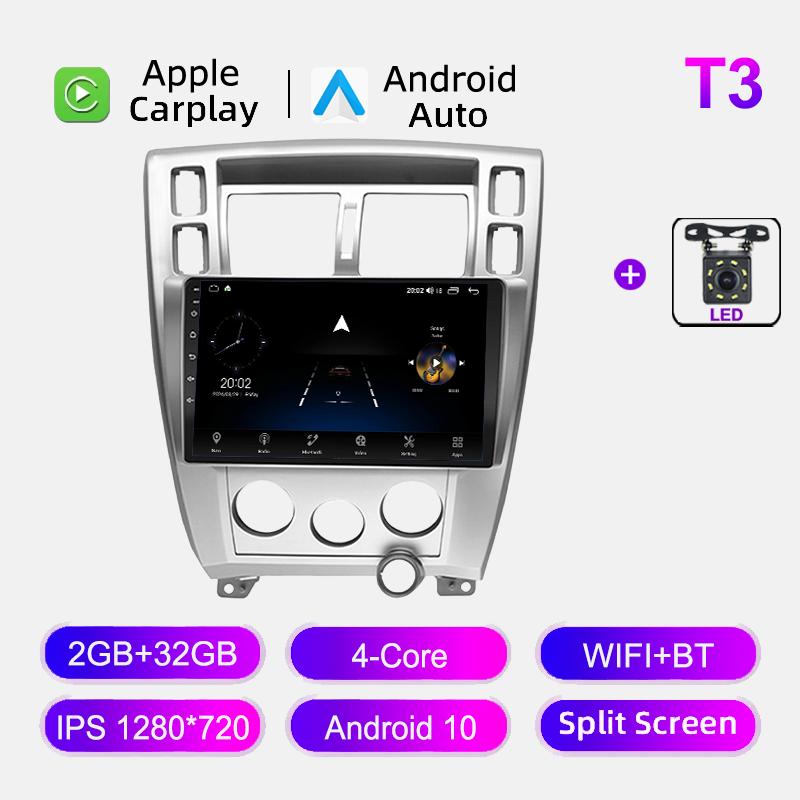 10 Inch For Hyundai Tucson 2006-2013 Car Radio Navigation GPS Stereo Auto 4G+Wifi Multimedia Video Player CarPlay Head Unit FM