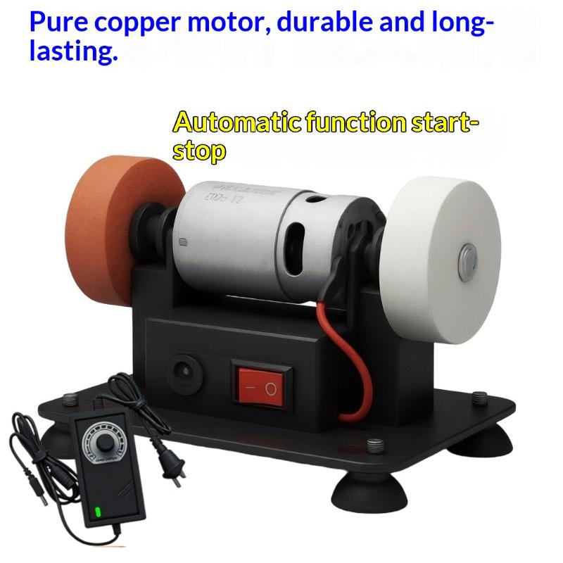 100W Double Grinder Machine Grinder 7 Gears Electric Bench Grinder For Polishing Grinding Sharpening Original Grinding Machine