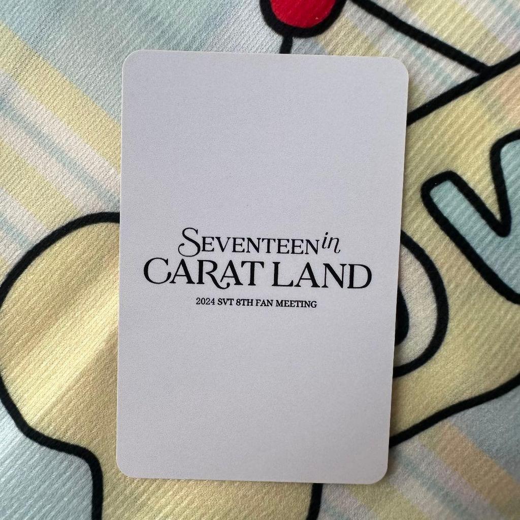 [USED] SEVENTEEN 2024CARATLANDCARATZONE Hoshi Trading Card