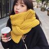 Damen Schicker Harajuku-Stil Grobstrickschal Winter Koreanischer Stil Vielseitig Verdickt Warm Halswärmer Einfarbig