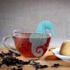 2PCS Silicone Tea Infusers Tea Maker Heat Resistant Lovely  New Cartoon Hippocampus Silicone Tea Leak Filter