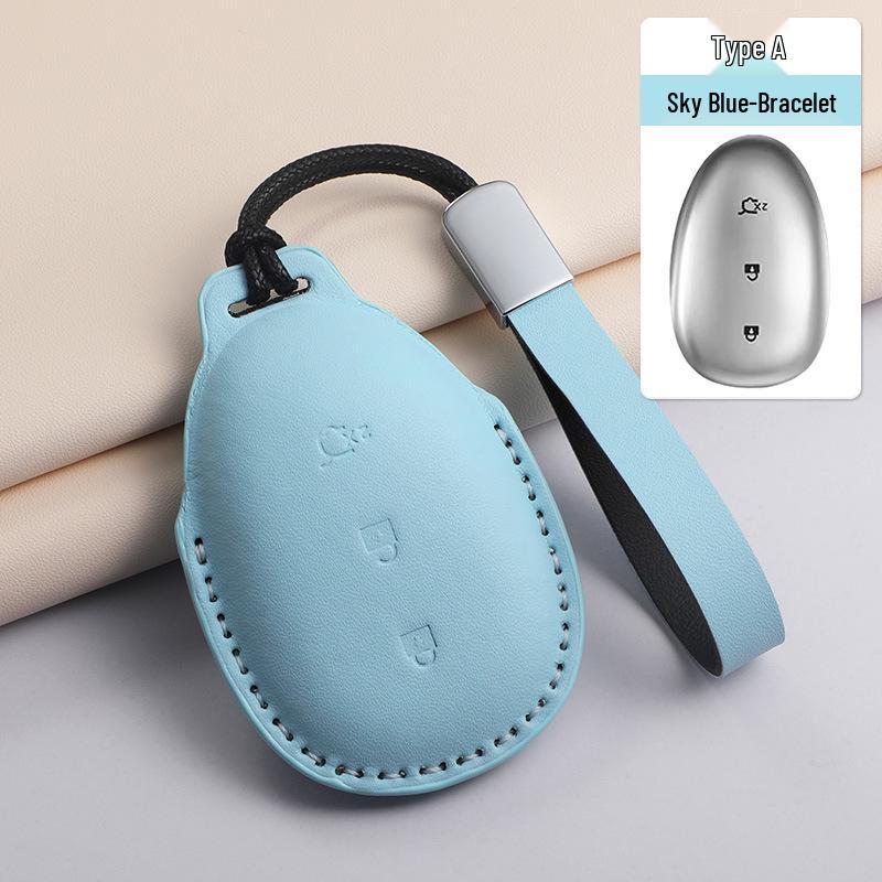 

2024 Changan Qiyuan A07 Key Case - Blue Protective Shell for High Appearance Models from 2023 Onwards