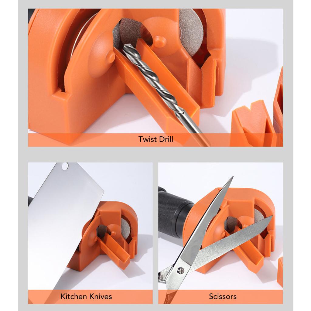 Drill Bit Sharpener Set Drill Machine Blade Sharpening Tool High Accuracy Easy Installation Simple Using for Automotive Repair