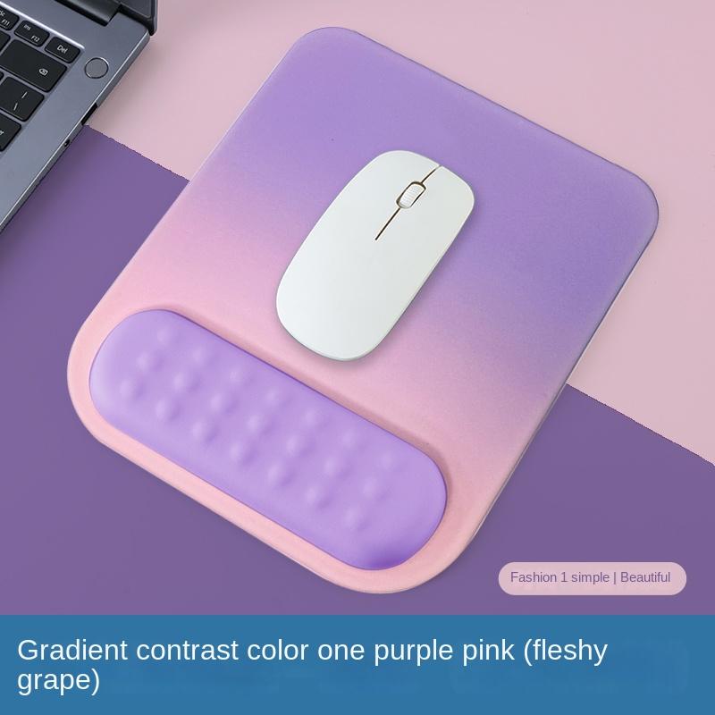 Mouse Pad with Wrist Rest Pad Ergonomic Anti-slip Silicone Base Gaming Accessories Mouse Pad Memory Foam Wrist Pad