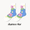 5 Pairs of Female Spring Cartoon Non Slip Sweat Absorption Leisure Lovely Tube Socks