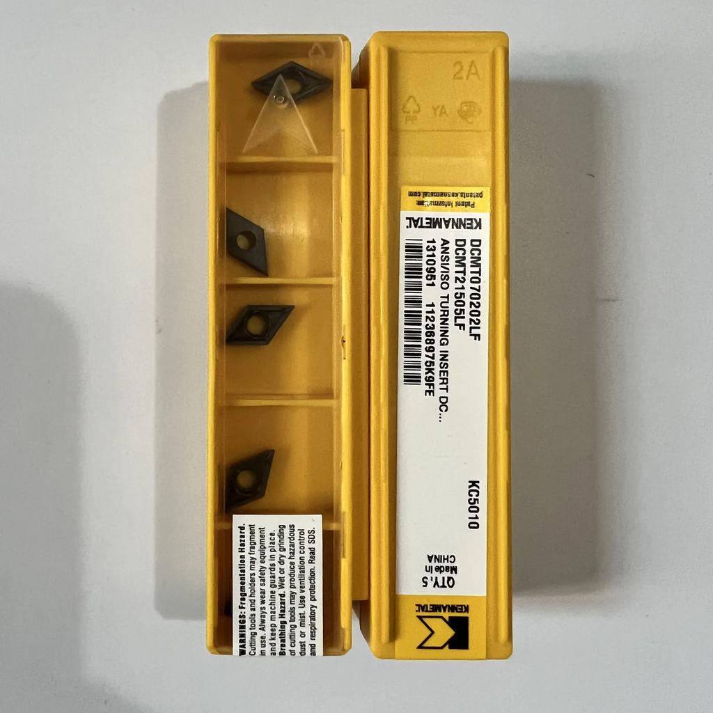 Original / DCMT070204LF KC5010 /  Industrial indexable Carbide Inserts 10 Pcs