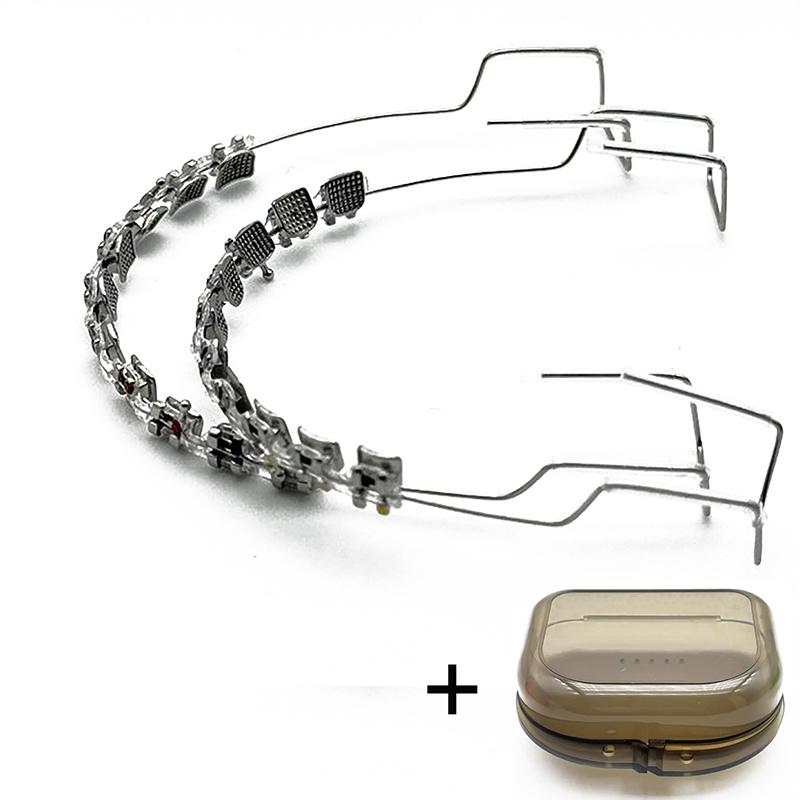 

Красочные Стоматологические Накладные Брекеты С Крючком Временное Украшение Зубов С Металлическими Дугами Брекет С Крючком Лигатурная Вязка Стоматологический Инструмент прозрачный