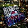 Colorado Hockey Throws Blanket Flannel Blankets Plush for Couch Bed Gifts for Men Women Travel Picnic Blanket Christmas Fan Gifts