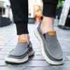 Fashion British Style Men Canvas Outdoor Casual Loafers Fashion Slip on Soft Flats Simple Comfy Handmade Driving Boat Shoe Designer Shoe