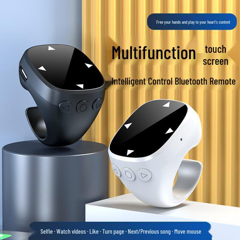Bluetooth Touchscreen Ring-Fernbedienung: Multifunktionsmaus für Telefon, Videosteuerung, Seitenwechsel und Fotoaufnahme