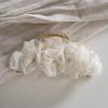 Elegant Pleated Mesh Hair Clip - INS Style Large High-End Updo Accessory