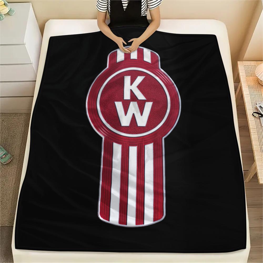 Kenworth, Couverture Flanelle à Motifs, Haute Qualité Confortable pour Toutes les Saisons, Décoration Intérieure, Chaleur et Confort, Parfaite pour les Cadeaux.