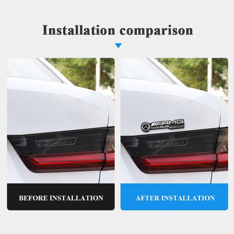 GLC GLB 1Pcs Aluminium Metal Stickers Car Body Trunk Decal For Mercedes Benz AMG W206 W204 W205 W212 W213 W221 W222 W223 W251 W