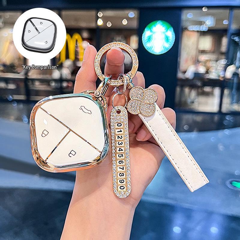 Wuling KiWi EV Key Case Cloud Yueye Bingguo Women's Shell with Buckle Bag