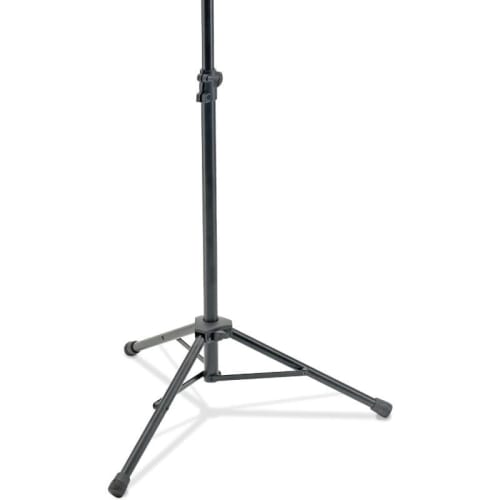 Alloy Music Stand with Adjustable Height, Portable Folding Design, and Sheet Music Holder for Musicians and Performers - Black