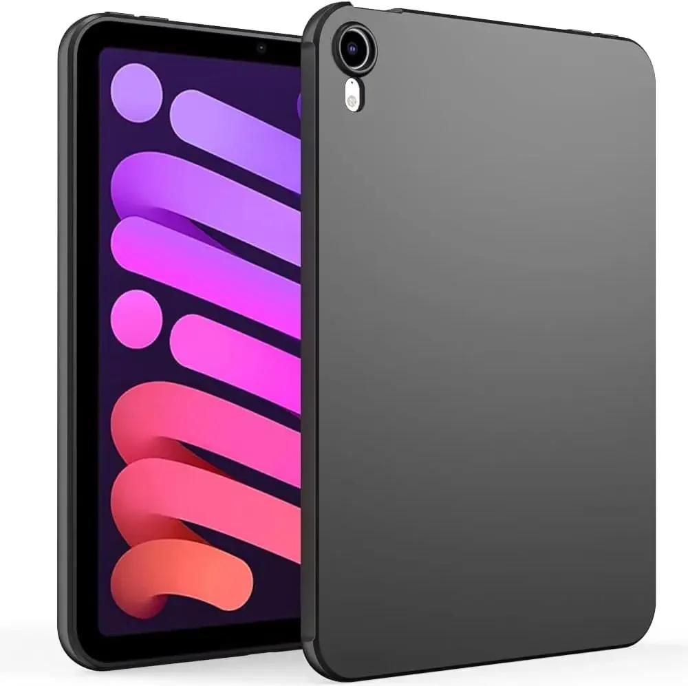 Étui Tablette Silicone Pour iPad Air 5 4 mini 2 3 4 ipad 5 6 7 8 9 10 Gen Pro 11'' 12.9'' Coque Arrière Souple Flexible TPU Noir purple