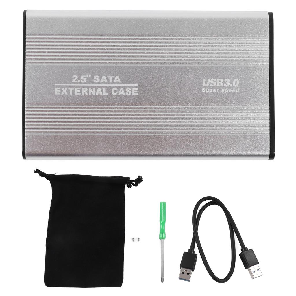 Hard Drive Enclosure 2.5in 4TB LED Indication Aluminum Housing Hot Swappable 5Gbps USB 3.0 Port External HDD Case