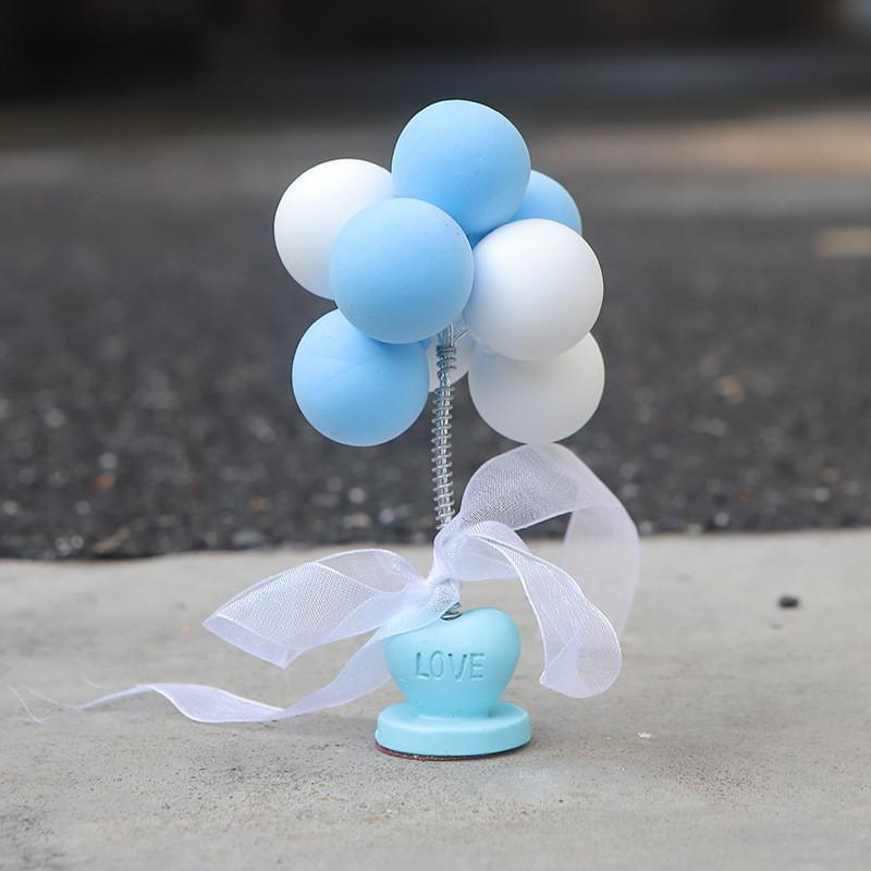 Cute Cartoon Balloon Car Ornament For Car Interior Clay Material