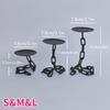3pcs Iron Chain Candle Holders Sets Rustic Farmhouse Round Candle Holders with Iron Link Tabletop Candle Holders for Home Decor