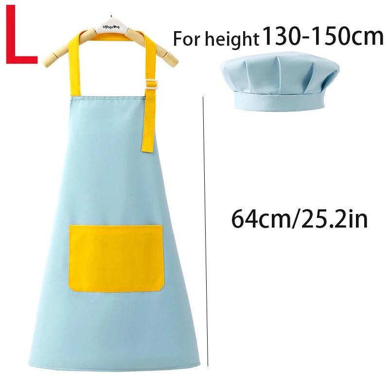 2PCS/3pcs Children's Waterproof Apron, Kindergarten Studio Chef's Clothing Baking Experience Clothes, Reverse Cover Chef's Hat