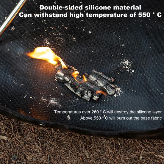 Covor ignifug Tampă rezistentă la foc cu mâner Rezistent la temperaturi înalte Tampă ignifugă din silicon pe două fețe