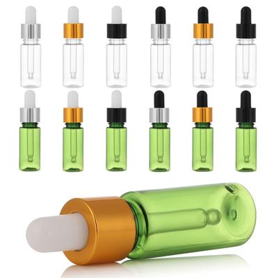 15ml PET Tropfflasche Gläser Fläschchen mit Pipette für kosmetische Parfüm ätherische Ölflaschen