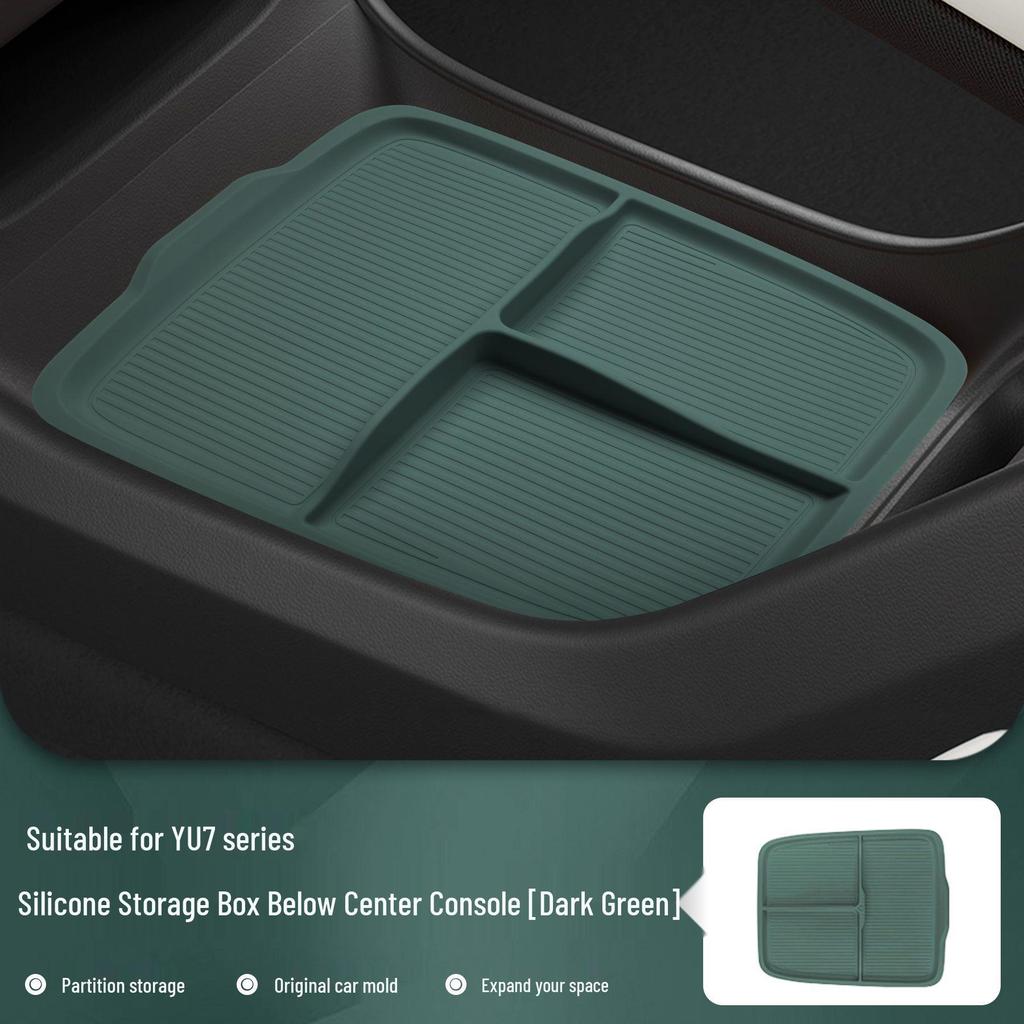 Compatible Xiaomi YU7 Armrest Storage Box: Lower Layer Storage, Interior Decor, and Modification Parts.