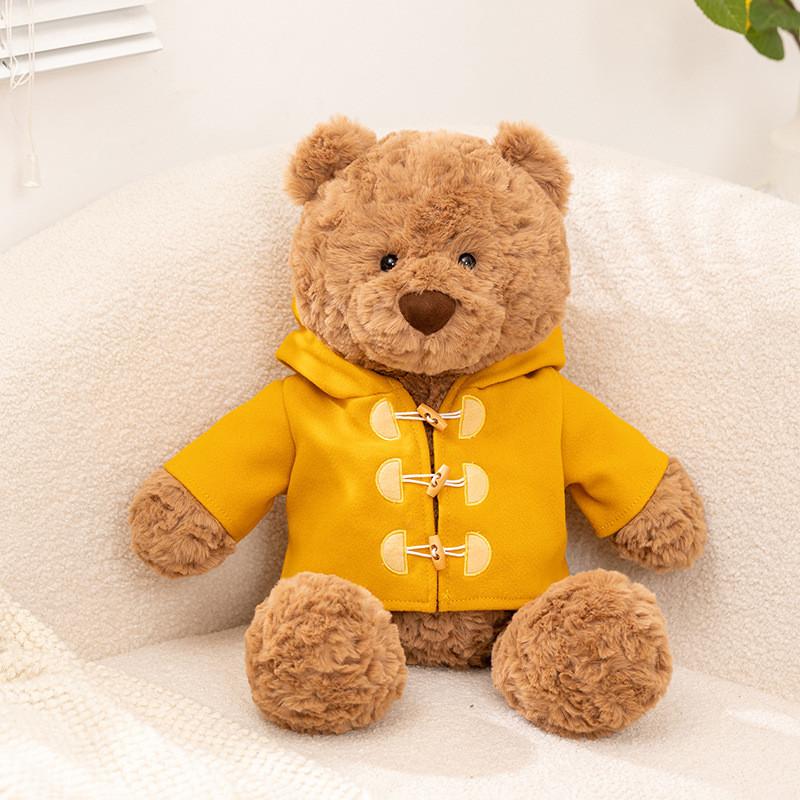 

Teddy Bear Plush Toy For Kids With Soft Short Pile Fabric And Sleep Comfort Scenarios жовтий