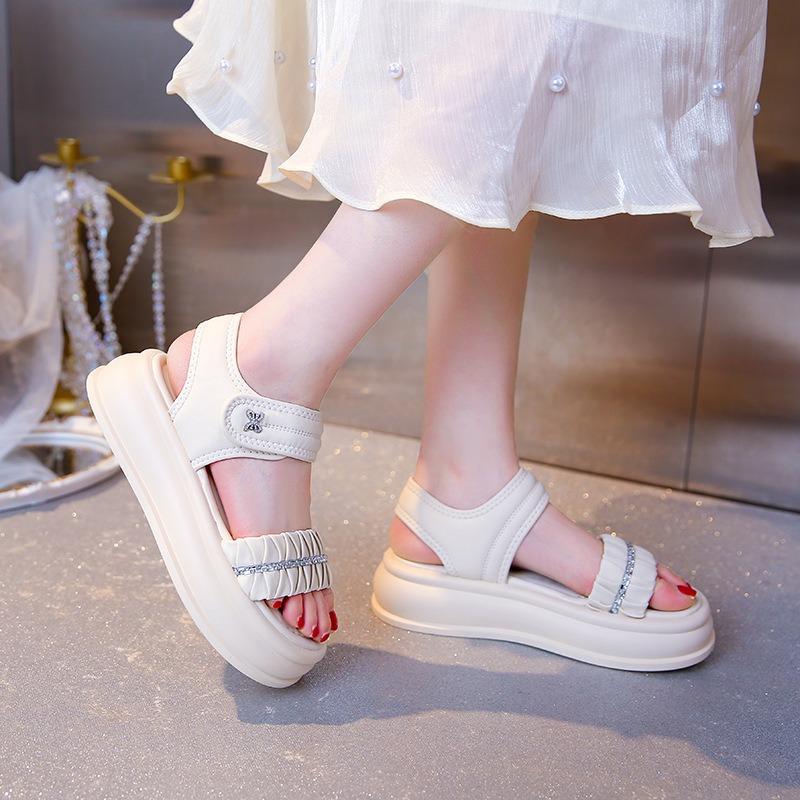 Fashion Summer Woman Sandals 2025 Platform Roman Sandal Outdoor Anti Slip Height Increasing Beach Sandal Party Casual Sandalias De Mujer