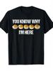 Retro Know Why I' Here Deviled Egg Graphic T-Shirt Funny Thanksgiving Party Outfit Heavyweight Cotton Relaxed Fit Tee Holiday Ga