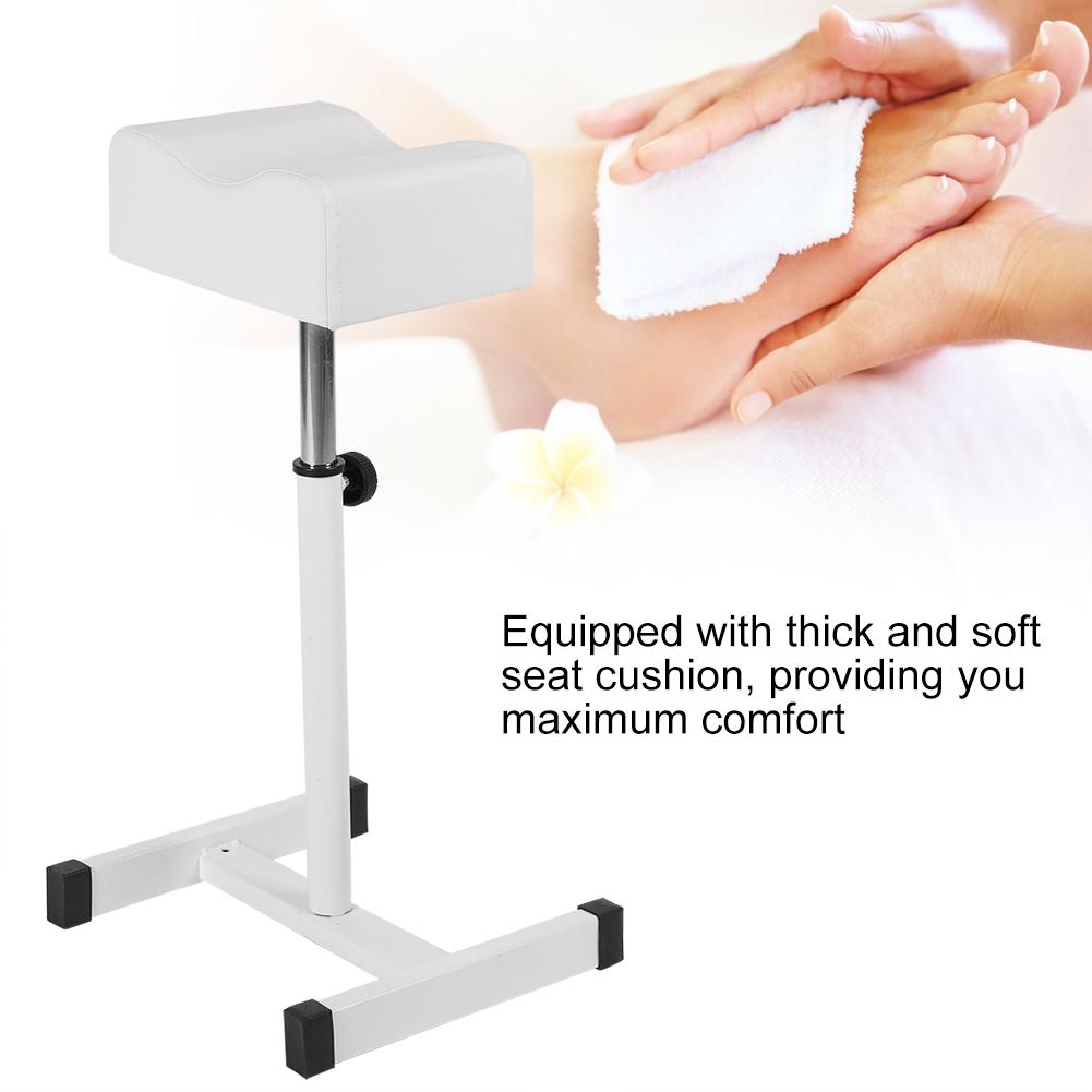 Height Adjustable Cosmetic Chair Home Shop Comfortable Seat Cushion Stool White