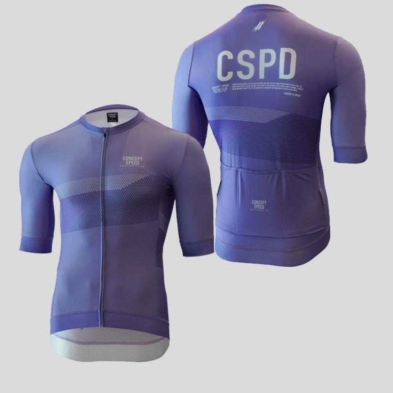 CSPD Men Women's Milk Silk Short-sleeved Cycling Clothes Breathable Bicycles Mountain Bikers Road Tops