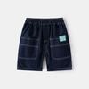 Children's Summer Light-Colored Denim Shorts for Boys, Korean Style, Toddler Mid-Length Pants, Casual Pants for Young Kids, Trendy Brand