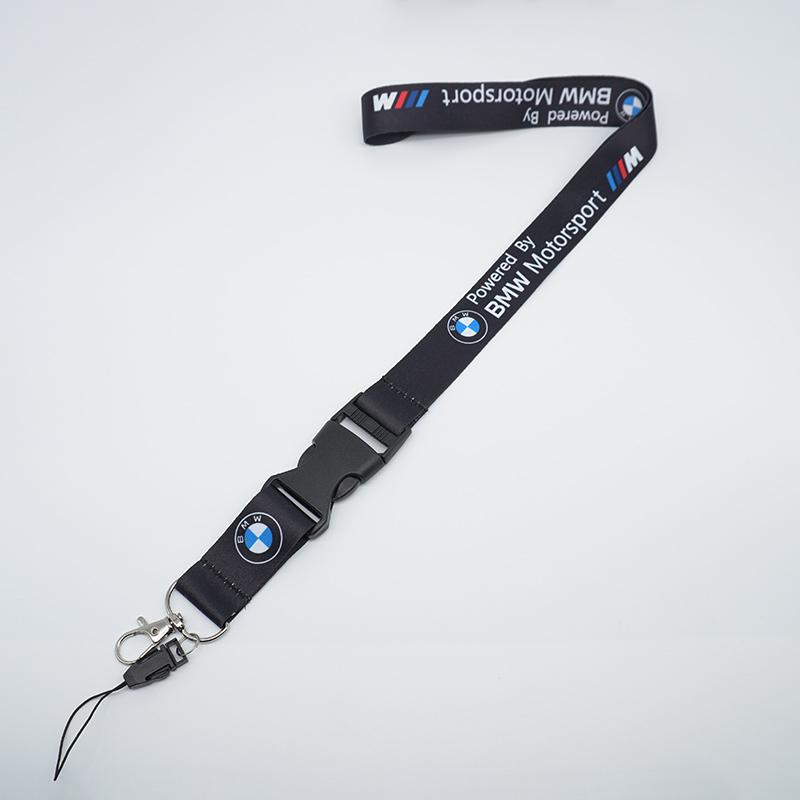 VSRF8 For BMW Lanyard Nylon for m Performance e90 e60 e46 car accessories Gift Car Logo Style Keychain Work Card ID Cell Phone Keyring
