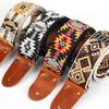 Guitar Strap, New Genuine Leather, PP Top Layer Cowhide, Thickened Leather Head Woven Ethnic Electric Guitar Bass, Stress Relieving