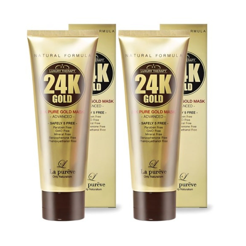 La Pureve 24K Pure Gold Mask Pack 100ml*1Pc/2Pcs/3Pcs/4Pcs