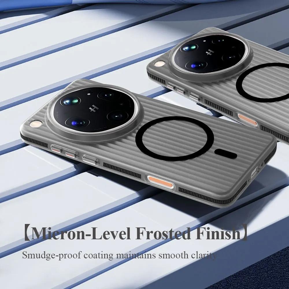 Luxury Ultra Slim Strip Pattern Translucent Phone Case For OPPO Find X9 Ultra X9S Pro X8S Plus Magnetic Shockproof Protect Cover