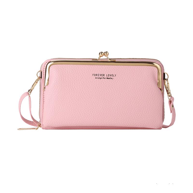 

Korean Style Women s Large Capacity Crossbody Bag with Wallet Card Holder темно-зелений колір