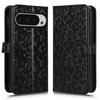 For Google Pixel 10 Pro XL Wallet Case Dot Pattern Imprint PU Leather Phone Cover with Wrist Strap
