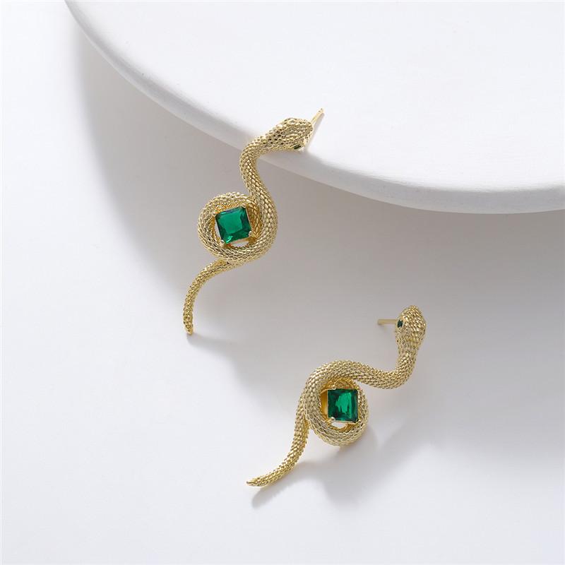 Subtle and Exquisite Snake Shaped Long Earrings, Non Allergic Earrings for Women, Cold and Simple Style, Versatile Earrings